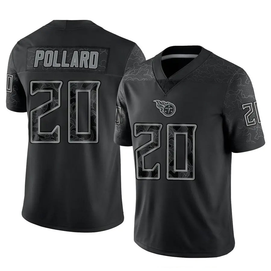 CAdoa T.Titans #20 Tony Pollard Player Black RFLCTV Limited Stitched Jerseys