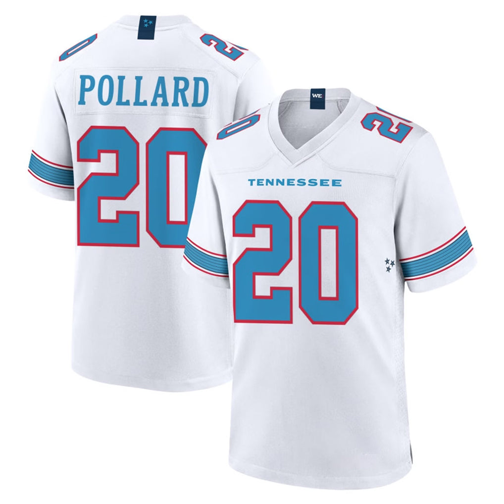 CAdoa T.Titans #20 Tony Pollard Player White 2026 Game Home Stitched Jerseys