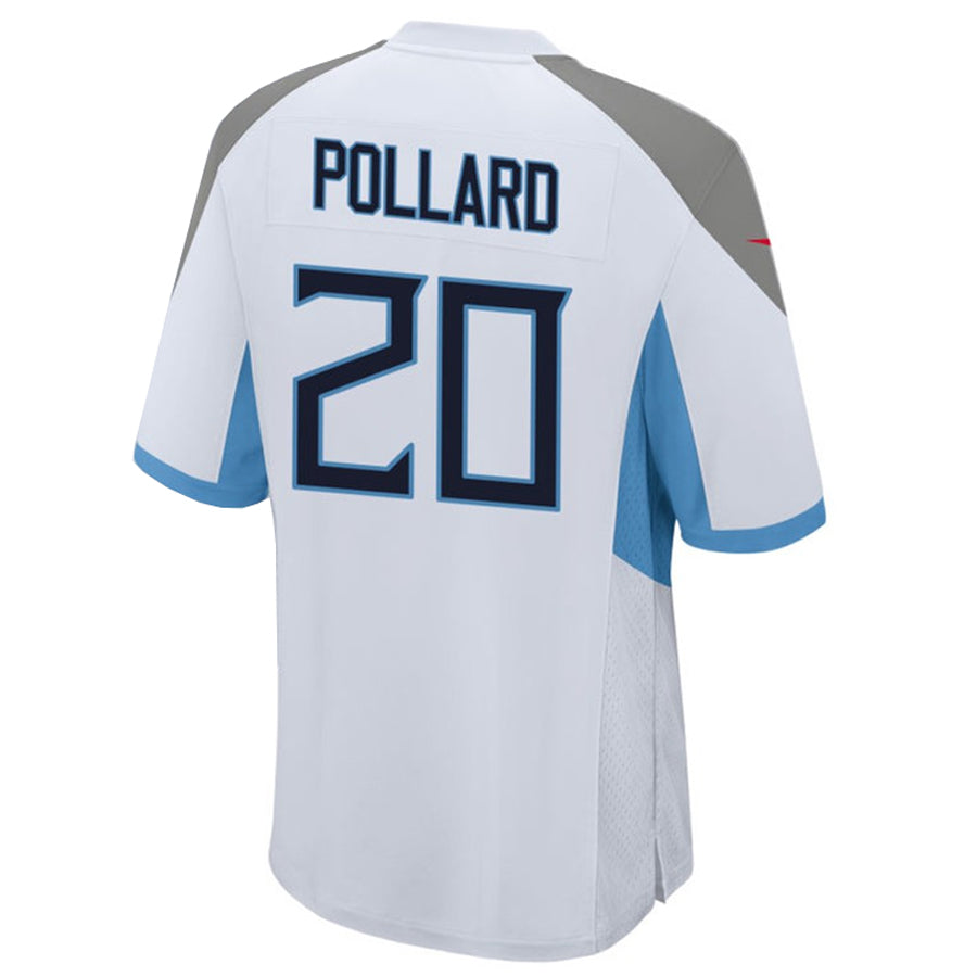 CAdoa T.Titans #20 Tony Pollard Player White Home Game Stitched Jerseys