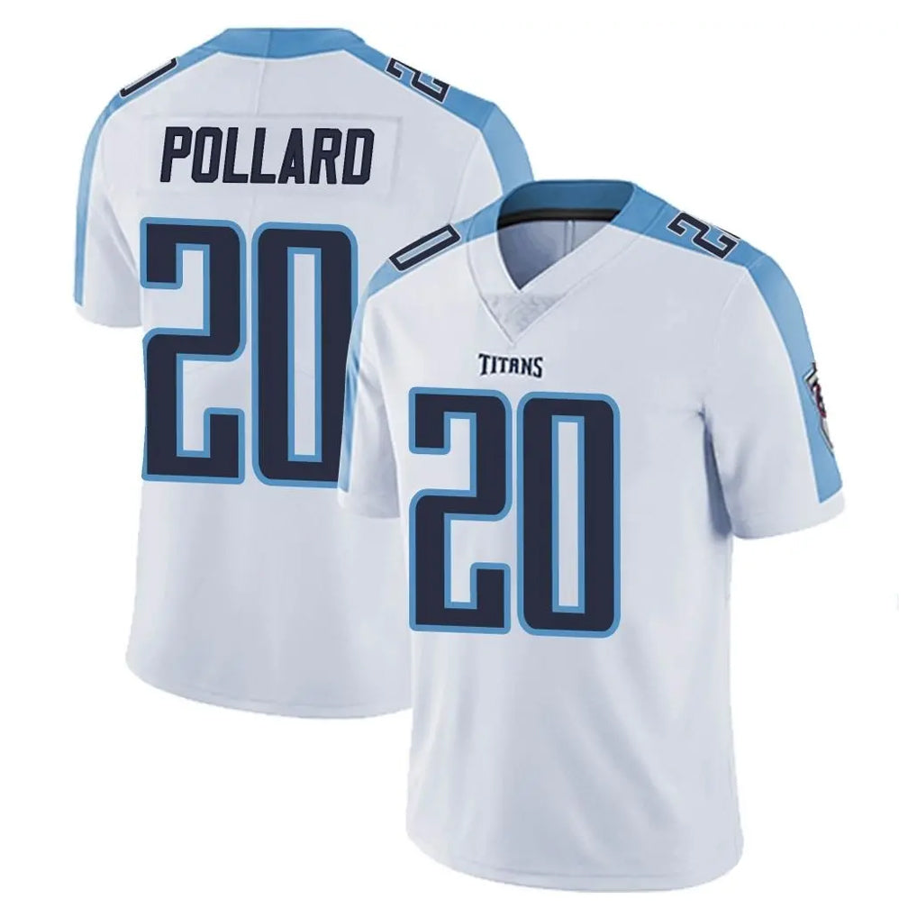 CAdoa T.Titans #20 Tony Pollard Player White Limited Vapor Untouchable Home Game Stitched Jerseys