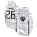 CAdoa T.Titans #26 Marcus Harris Player Camo Arctic Salute to Service Pullover Hoodies Home Game Stitched Jerseys