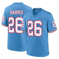 CAdoa T.Titans #26 Marcus Harris Player Light Blue Oilers Throwback Home Game Stitched Jerseys