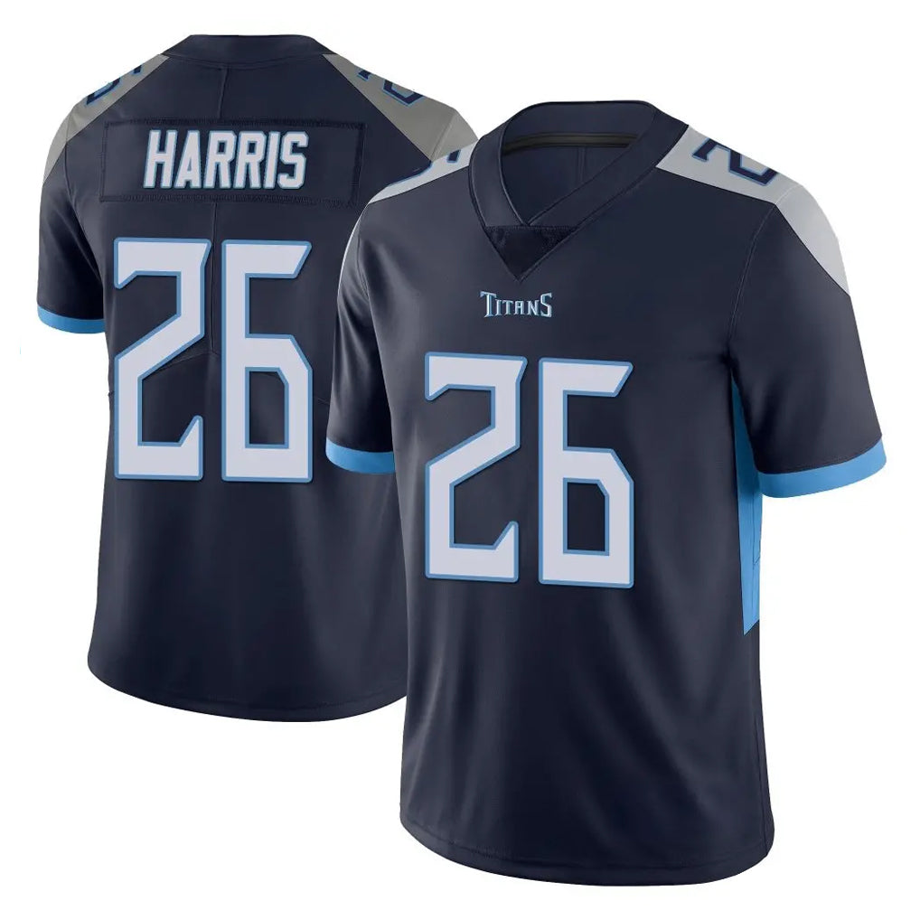 CAdoa T.Titans #26 Marcus Harris Player Navy Limited Vapor Untouchable Home Game Stitched Jerseys