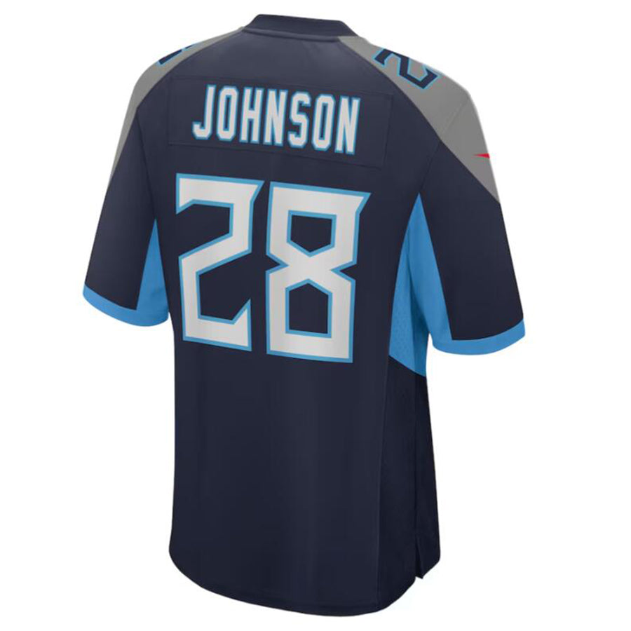 CAdoa T.Titans #28 Chris Johnson Navy Retired Player Game Jersey American Stitched Football Jersey