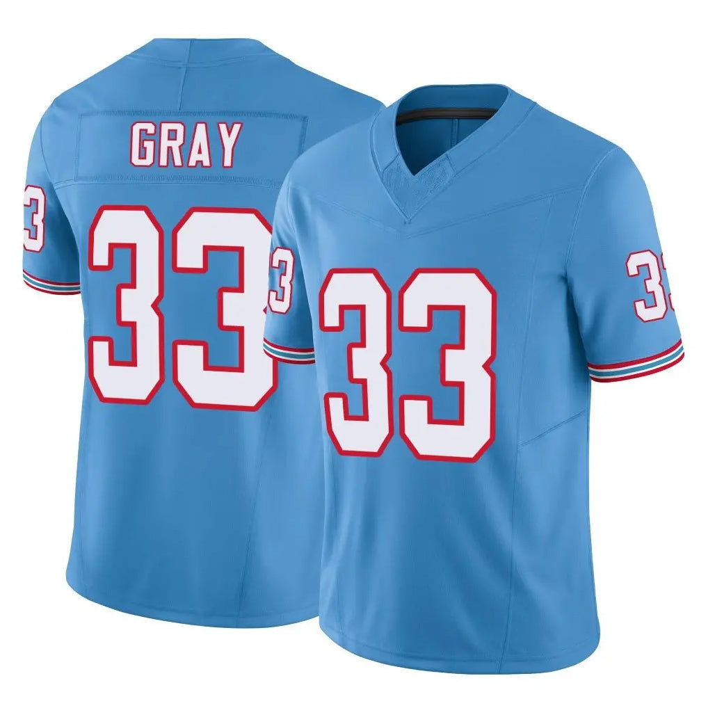 CAdoa T.Titans #33 Cedric Gray Player Light Blue Limited Vapor F.U.S.E. Home Game Stitched Jerseys