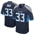 CAdoa T.Titans #33 Cedric Gray Player Navy Home Game Stitched Jerseys