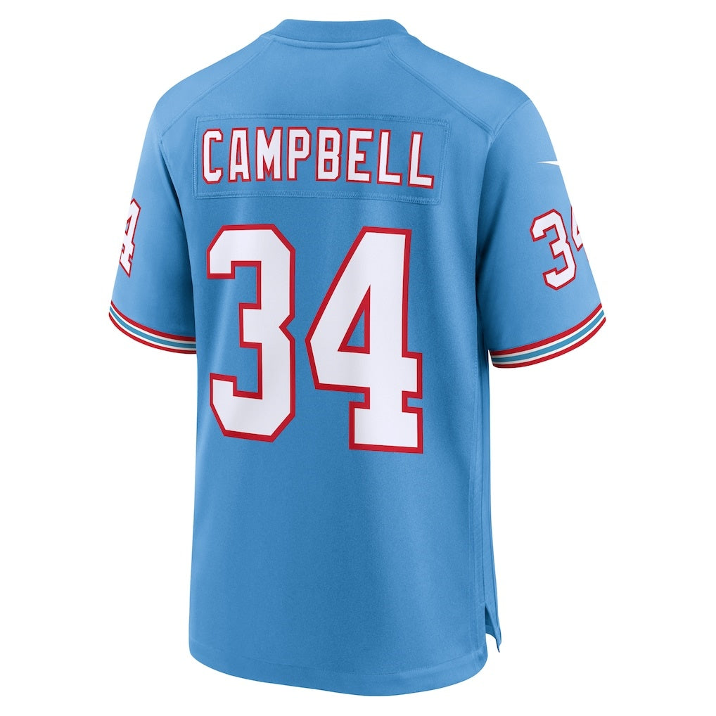 CAdoa T.Titans #34 Earl Campbell Light Blue Retired Player Alternate Game Stitched Jersey