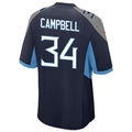 CAdoa T.Titans #34 Earl Campbell Player Navy Home Game Football Jerseys