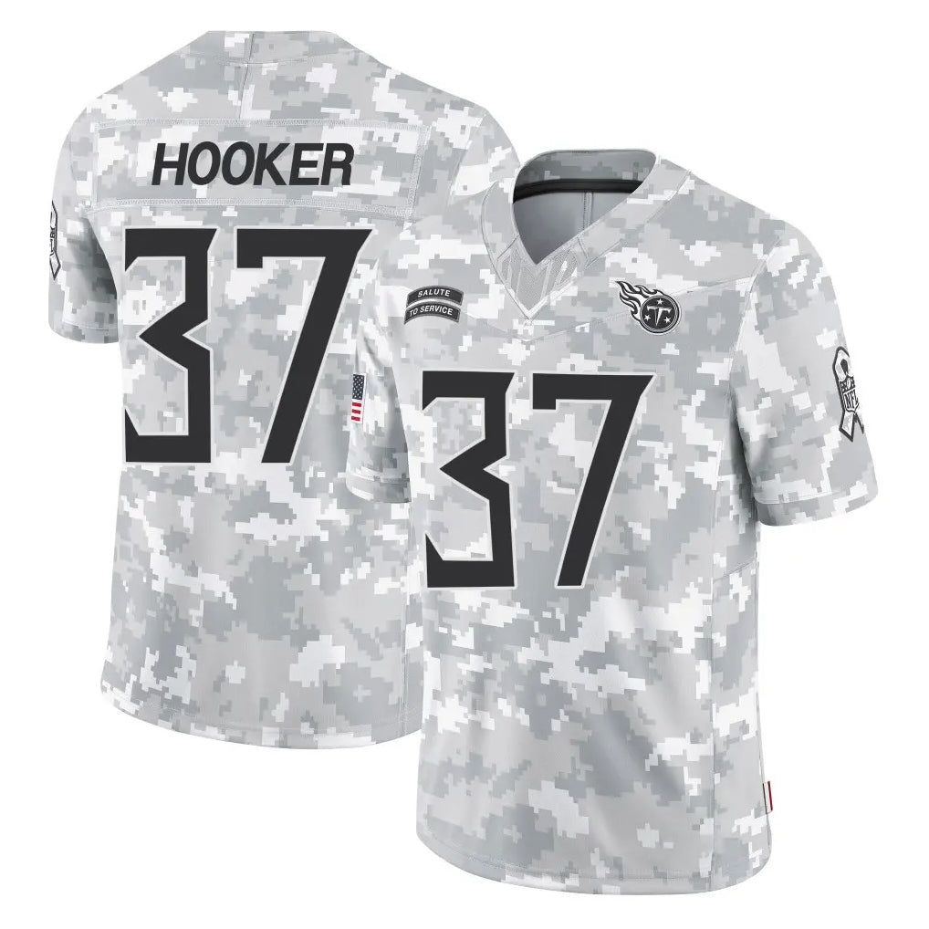 CAdoa T.Titans #37 Amani Hooker Player Arctic Camo Limited Salute to Service Home Game Stitched Jerseys