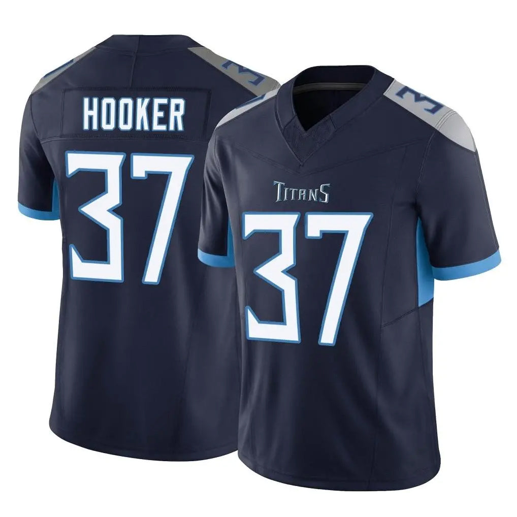 CAdoa T.Titans #37 Amani Hooker Player Navy Limited Vapor F.U.S.E. Home Game Stitched Jerseys