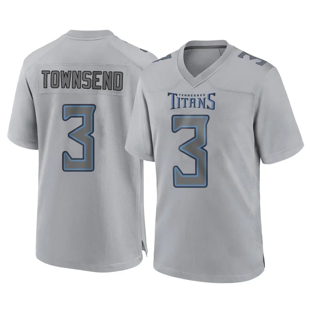 CAdoa T.Titans #3 Tommy Townsend Player Gray Atmosphere Fashion Home Game Stitched Jerseys