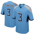 CAdoa T.Titans #3 Tommy Townsend Player Light Blue Home Game Stitched Jerseys