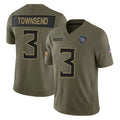 CAdoa T.Titans #3 Tommy Townsend Player Olive Limited 2025 Salute to Service Home Game Stitched Jerseys