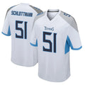 CAdoa T.Titans #51 Austin Schlottmann Player White Home Game Stitched Jerseys