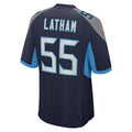 CAdoa T.Titans #55 JC Latham Player Navy Home Game Stitched Jerseys