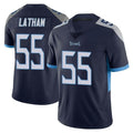 CAdoa T.Titans #55 JC Latham Player Navy Limited Vapor Untouchable Home Game Stitched Jerseys