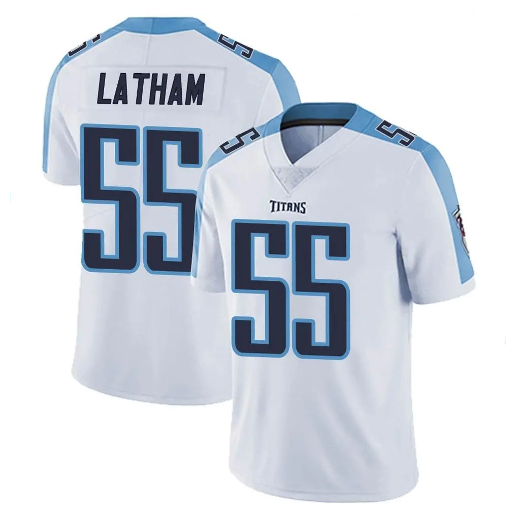 CAdoa T.Titans #55 JC Latham Player White Limited Vapor Untouchable Home Game Stitched Jerseys