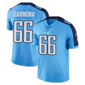 CAdoa T.Titans #66 Fernando Carmona Jr. Player Light Blue Limited Color Rush Home Game Stitched Jerseys