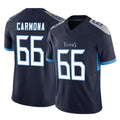 CAdoa T.Titans #66 Fernando Carmona Jr. Player Navy Limited Vapor F.U.S.E. Home Game Stitched Jerseys