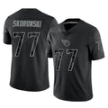 CAdoa T.Titans #77 Peter Skoronski Player Black Limited Reflective Home Game Stitched Jerseys