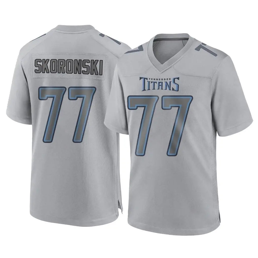 CAdoa T.Titans #77 Peter Skoronski Player Gray Atmosphere Fashion Home Game Stitched Jerseys