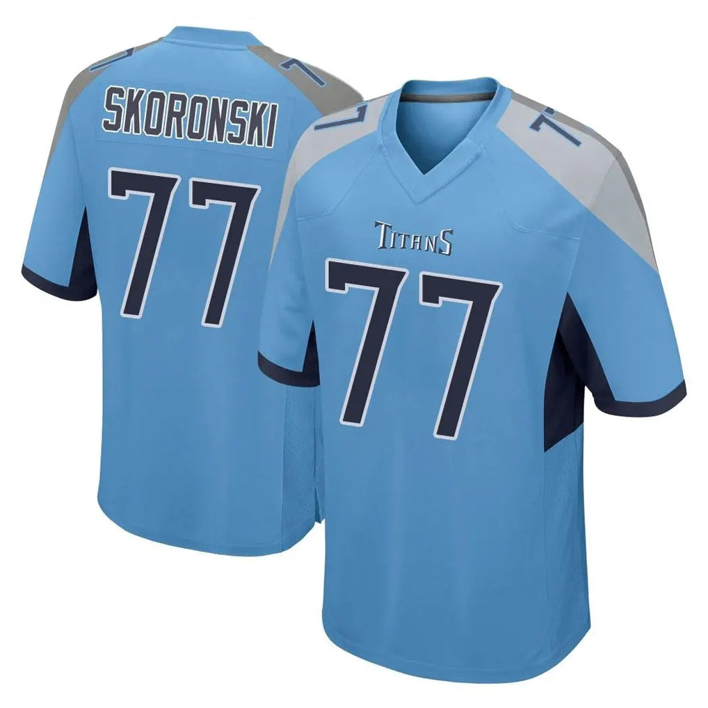 CAdoa T.Titans #77 Peter Skoronski Player Light Blue Home Game Stitched Jerseys