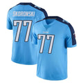 CAdoa T.Titans #77 Peter Skoronski Player Light Blue Limited Color Rush Home Game Stitched Jerseys
