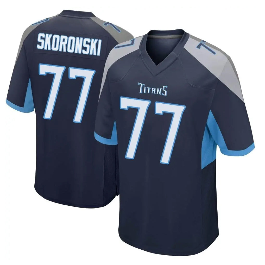 CAdoa T.Titans #77 Peter Skoronski Player Navy Home Game Stitched Jerseys