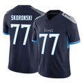 CAdoa T.Titans #77 Peter Skoronski Player Navy Limited Vapor F.U.S.E. Home Game Stitched Jerseys