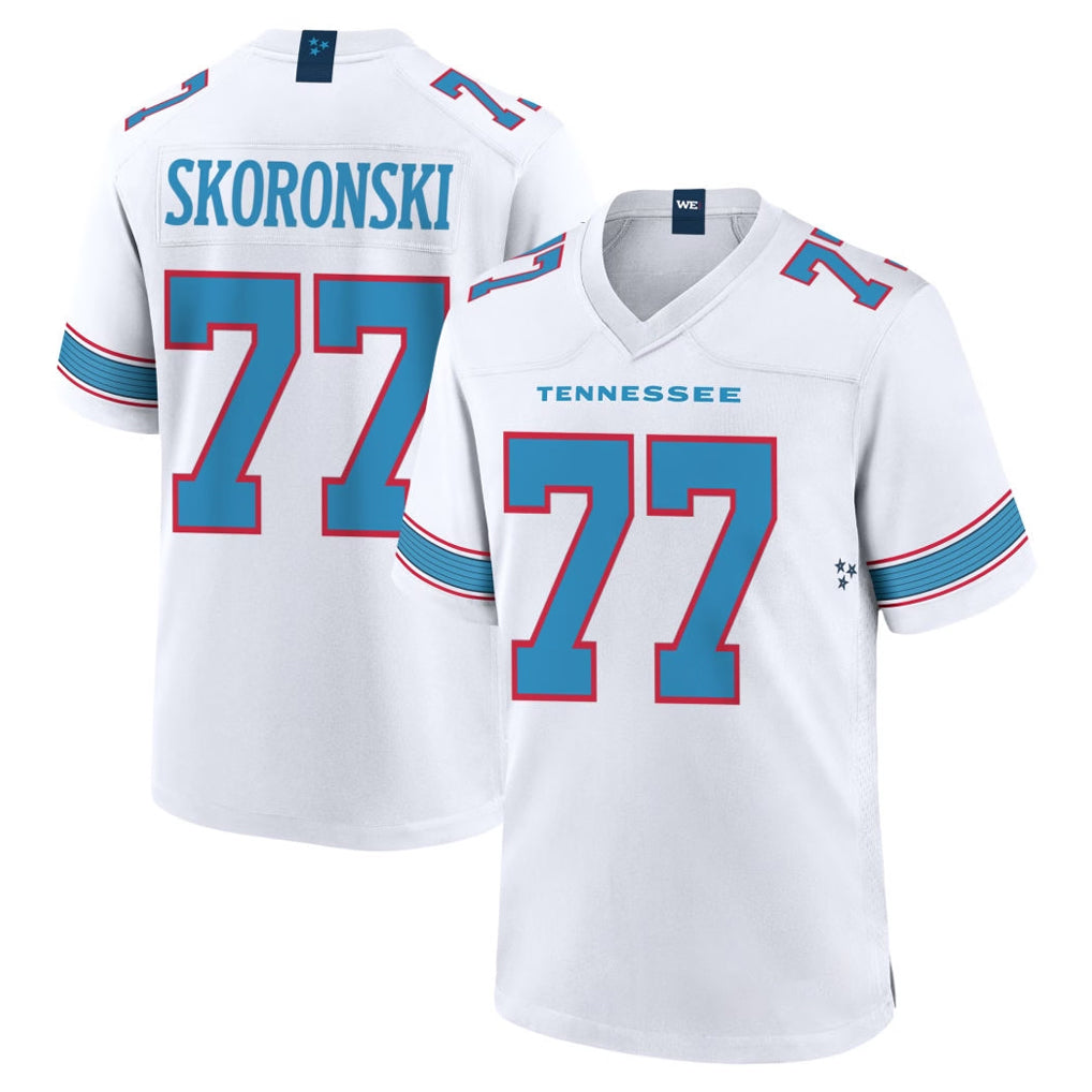 CAdoa T.Titans #77 Peter Skoronski Player White 2026 Game Home Stitched Jerseys