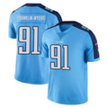CAdoa T.Titans #91 John Franklin-Myers Player Light Blue Limited Color Rush Home Game Stitched Jerseys