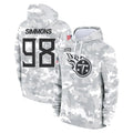 CAdoa T.Titans #98 Jeffery Simmons Player Camo Arctic Salute to Service Pullover Hoodies Home Game Stitched Jerseys