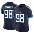 CAdoa T.Titans #98 Jeffery Simmons Player Navy Limited Vapor F.U.S.E. Home Game Stitched Jerseys