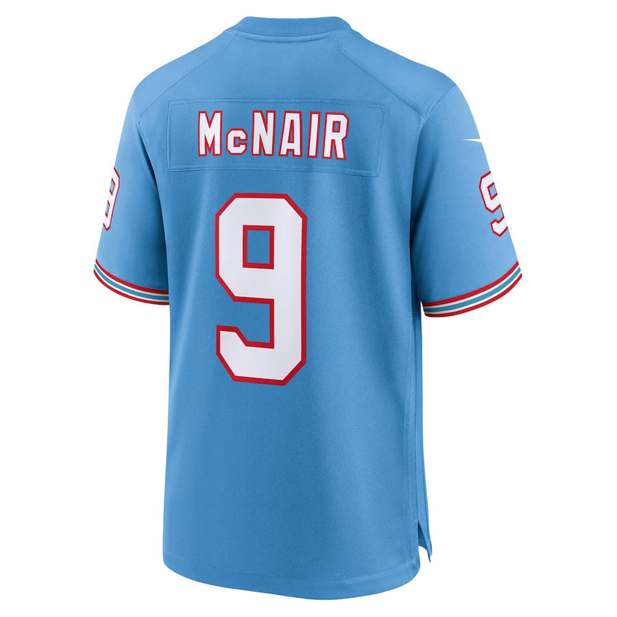 CAdoa T.Titans #9 Steve McNair Player Light Blue Throwback Alternate Game Stitched Jerseys