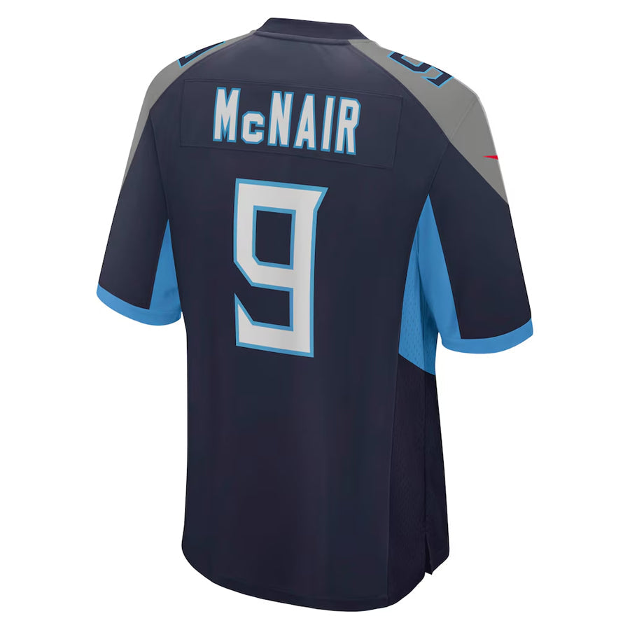 CAdoa T.Titans #9 Steve McNair Player Navy Home Game Stitched Jerseys