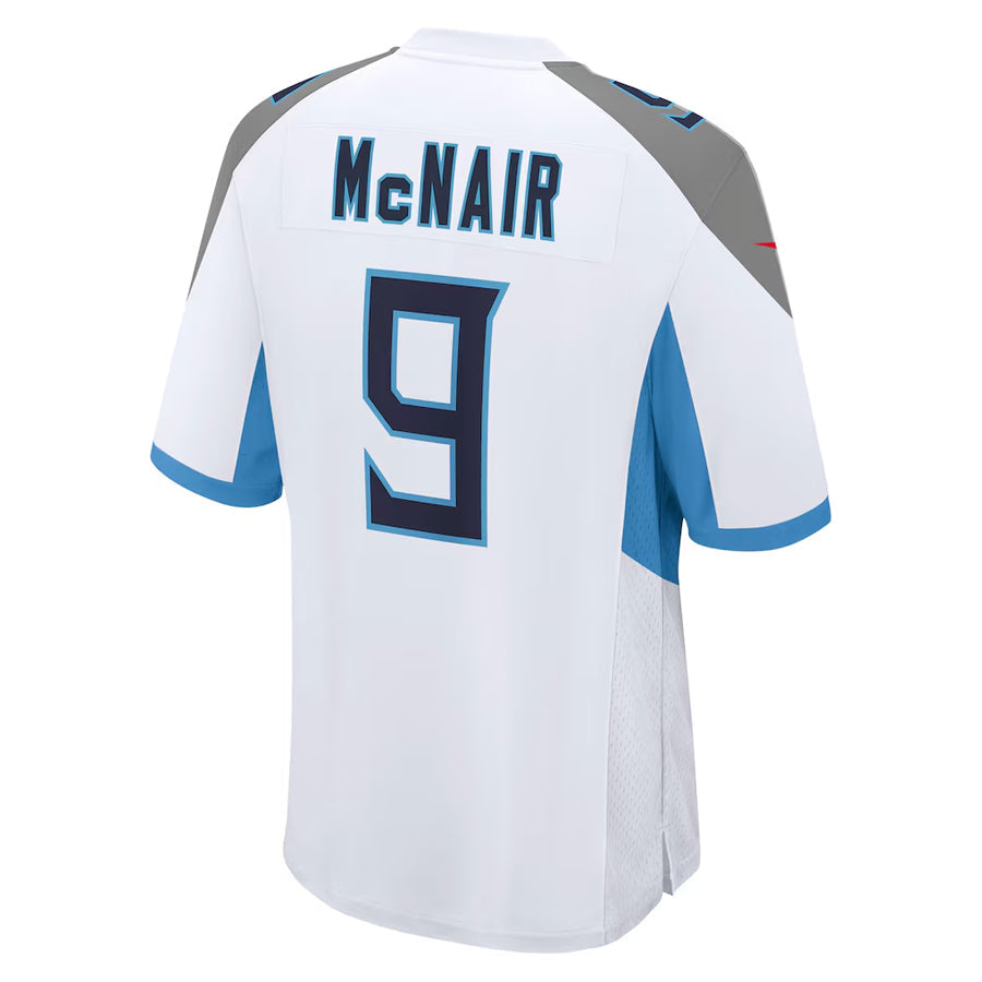 CAdoa T.Titans #9 Steve McNair Player White Home Game Stitched Jerseys