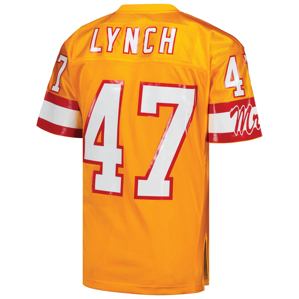 CAdoa TB.Buccaneers 1993 #47 John Lynch Mitchell & Ness Orange Authentic Throwback Retired Player Stitched Puhic Jersey