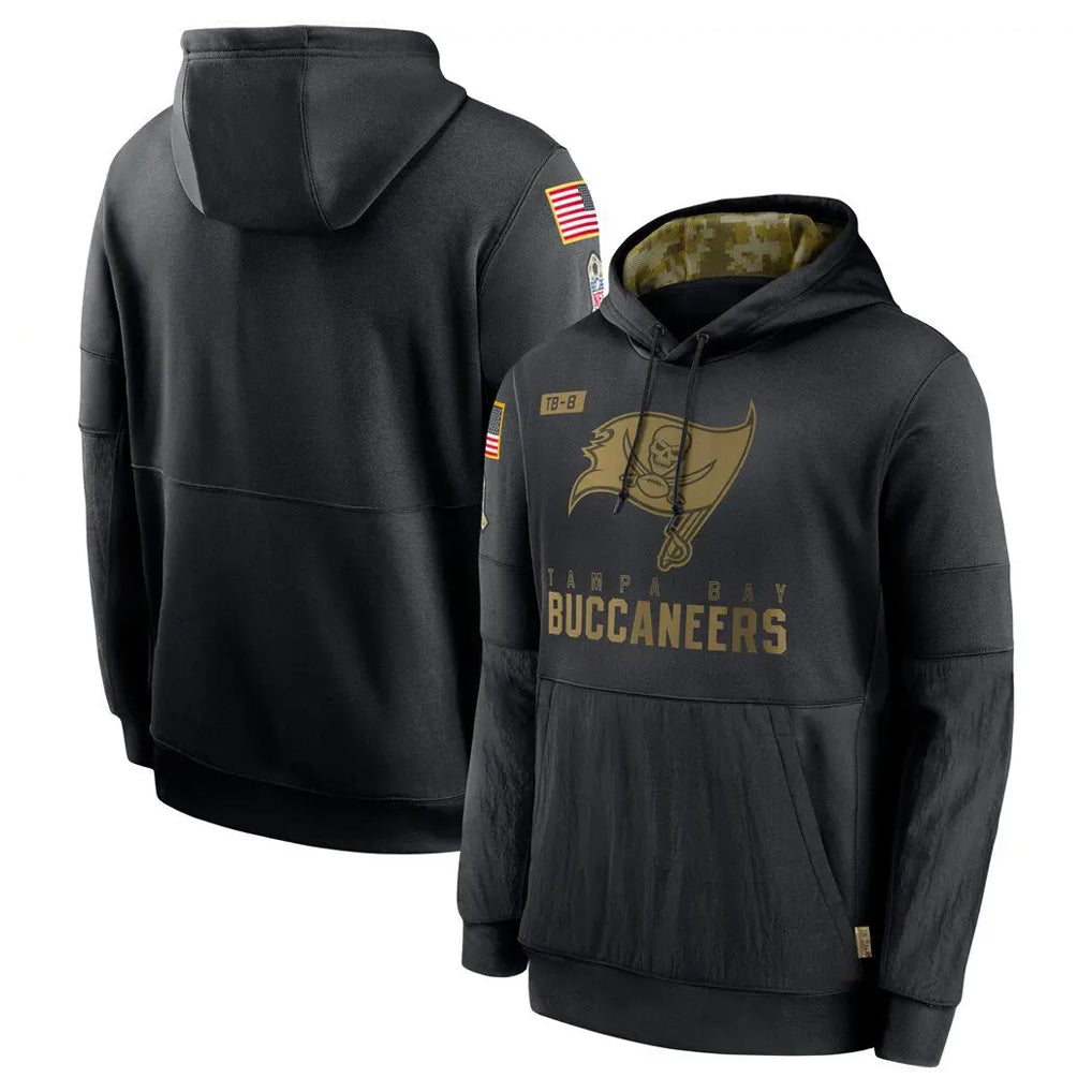 CAdoa TB.Buccaneers  Blank Player Black Salute to Service Sideline Performance Pullover Hoodies Home Game Stitched Jerseys