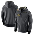 CAdoa TB.Buccaneers  Blank Player Gray Salute to Service Sideline Performance Pullover Hoodies Home Game Stitched Jerseys