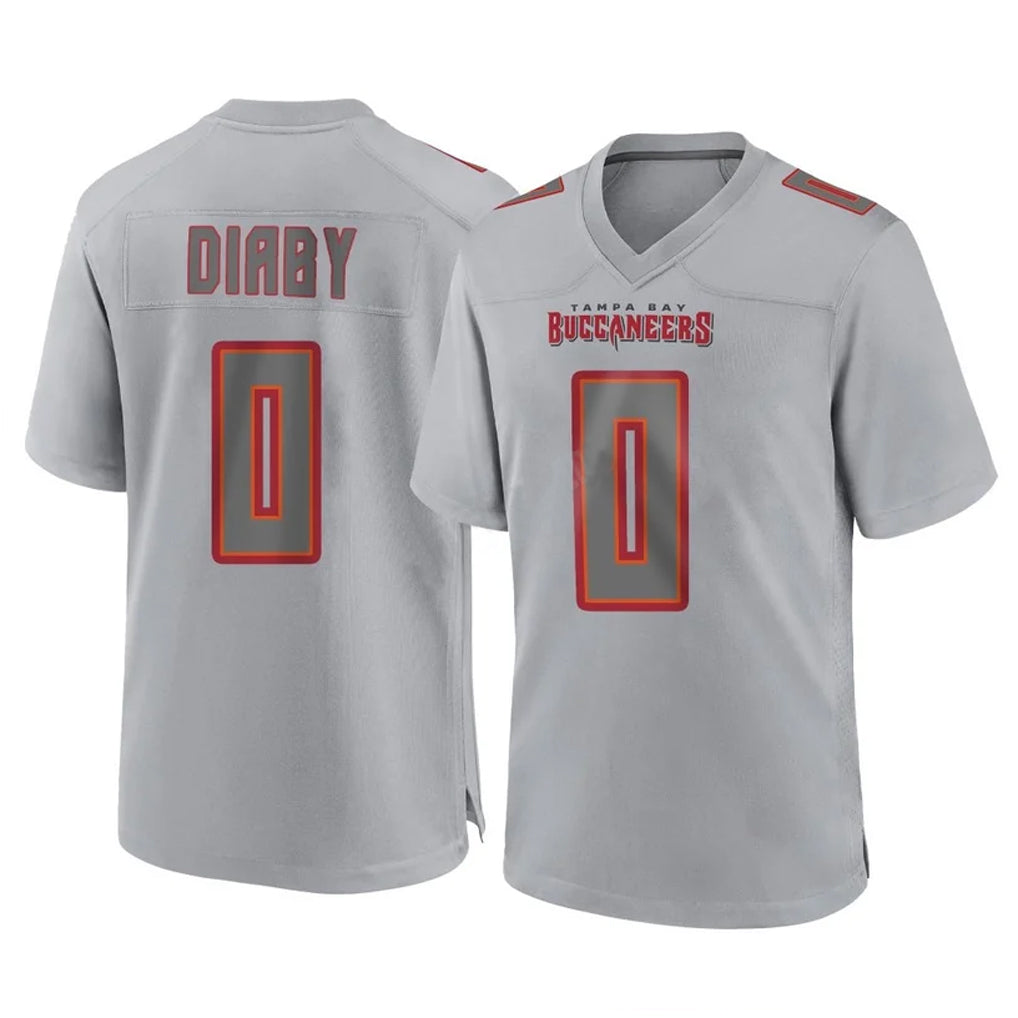CAdoa TB.Buccaneers #0 Yaya Diaby Player Gray Atmosphere Fashion Home Game Stitched Jerseys