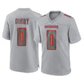 CAdoa TB.Buccaneers #0 Yaya Diaby Player Gray Atmosphere Fashion Home Game Stitched Jerseys