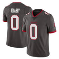CAdoa TB.Buccaneers #0 Yaya Diaby Player Pewter Limited Alternate Vapor Home Game Stitched Jerseys