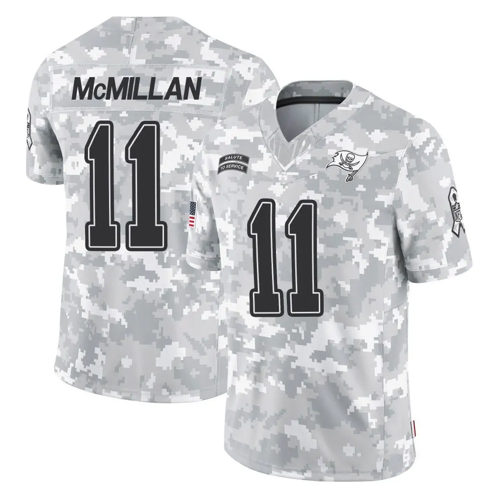 CAdoa TB.Buccaneers #11 Jalen McMillan Player Arctic Camo Limited Salute To Service Home Game Stitched Jerseys