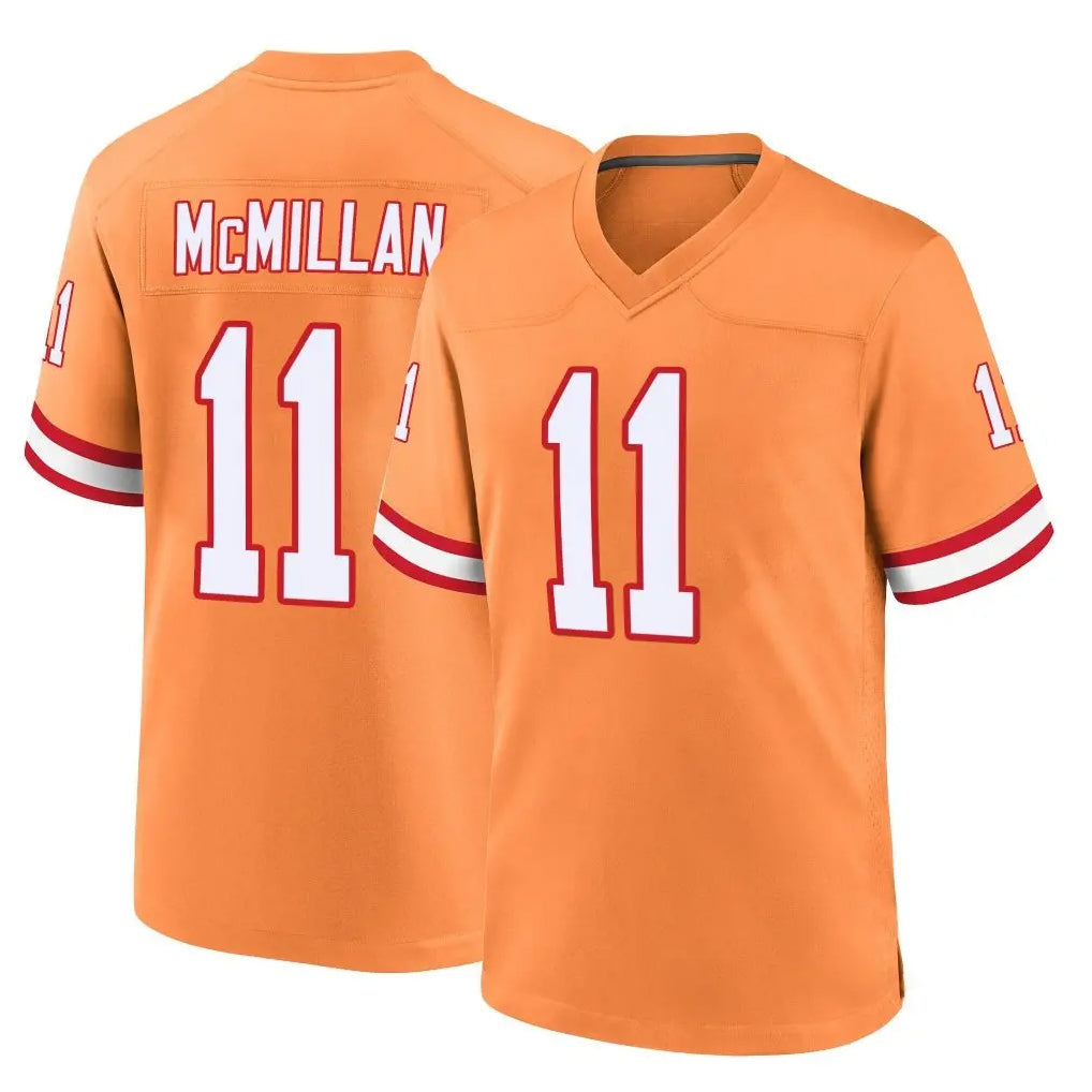 CAdoa TB.Buccaneers #11 Jalen McMillan Player Orange Throwback Home Game Stitched Jerseys