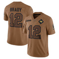 CAdoa TB.Buccaneers #12 Tom Brady Player Brown Salute To Service Limited Stitched Jerseys