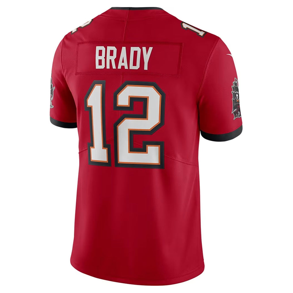 CAdoa TB.Buccaneers #12 Tom Brady Player Red Vapor F.U.S.E. Limited Stitched Jerseys