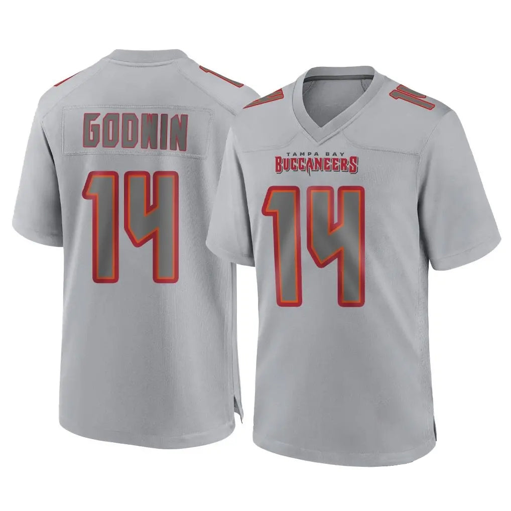 CAdoa TB.Buccaneers #14 Chris Godwin Jr. Player Gray Atmosphere Fashion Home Game Stitched Jerseys