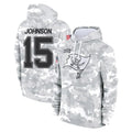 CAdoa TB.Buccaneers #15 Tez Johnson Player Arctic Camo Limited Salute to Service Pullover Hoodies Game Stitched Jerseys
