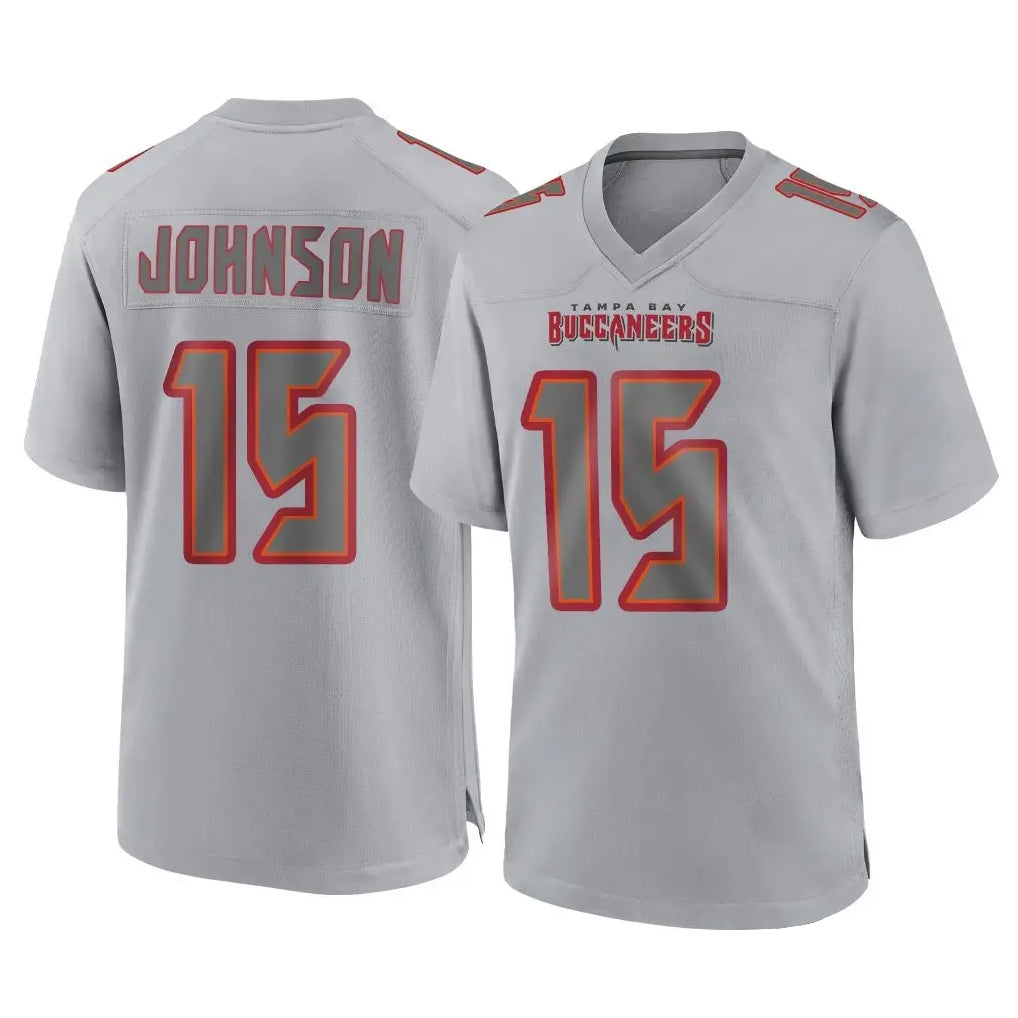 CAdoa TB.Buccaneers #15 Tez Johnson Player Gray Atmosphere Fashion Home Game Stitched Jerseys