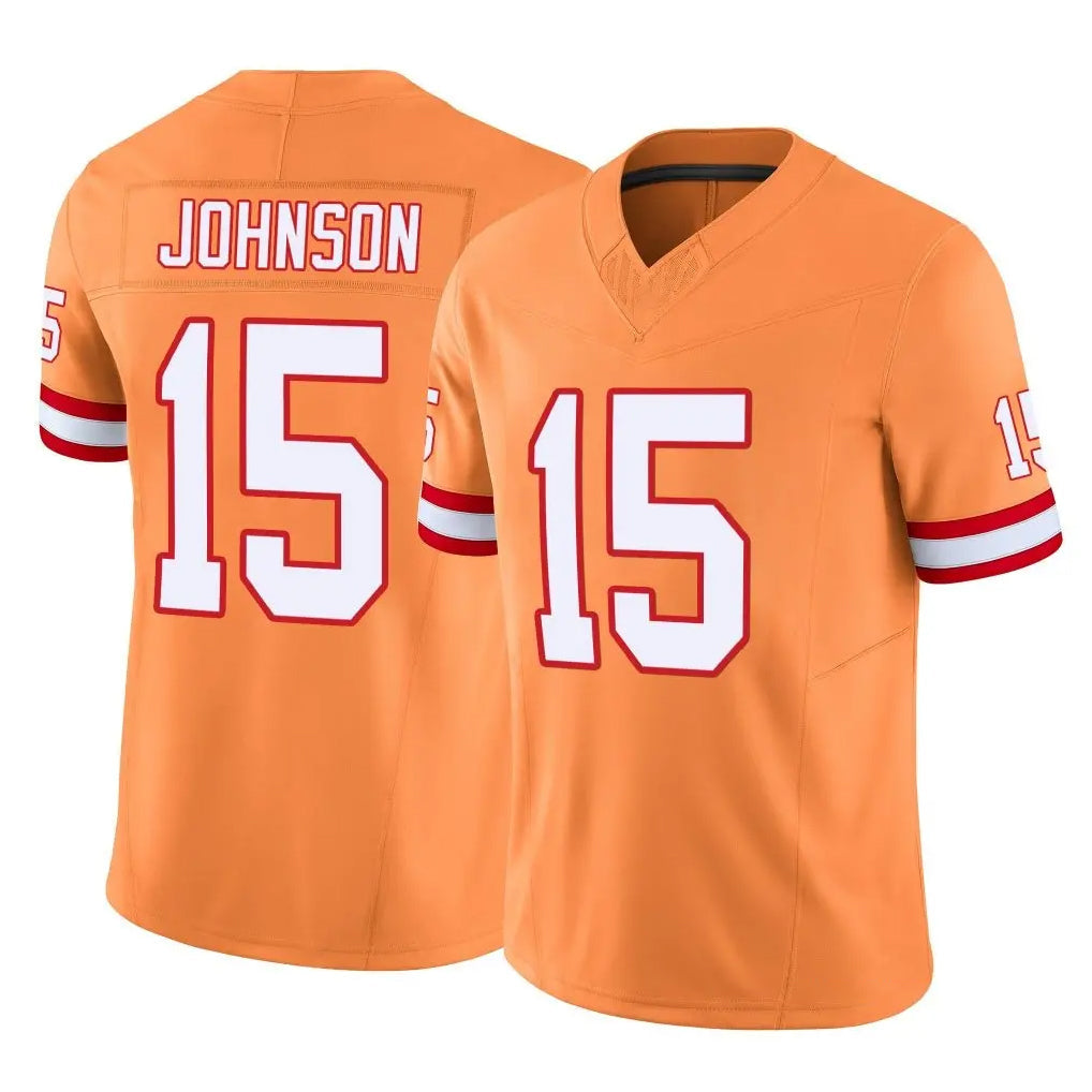 CAdoa TB.Buccaneers #15 Tez Johnson Player Orange Limited Vapor F.U.S.E. Home Game Stitched Jerseys